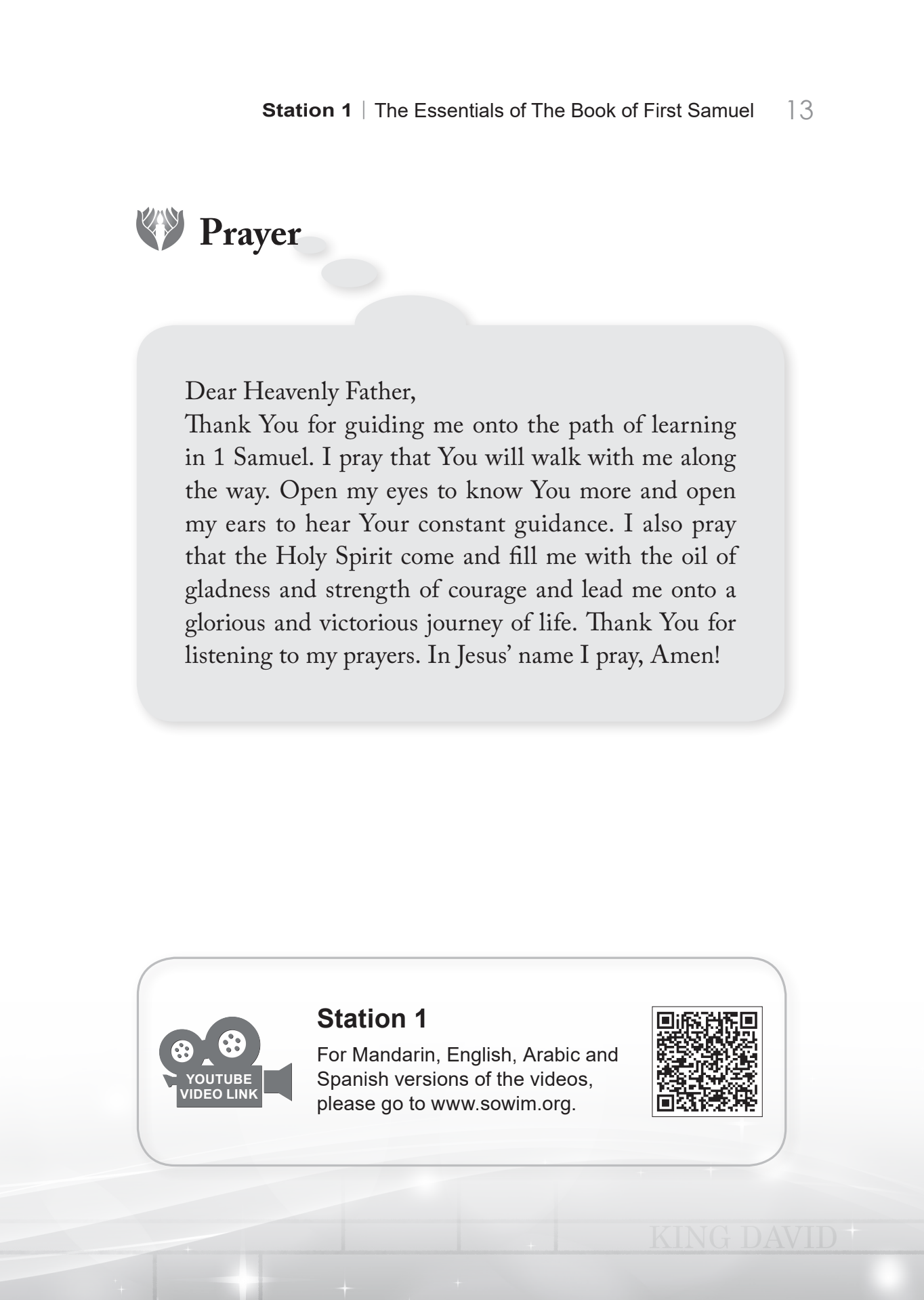 The Book of 1 Samuel English Version Discipleship Bible Study Series