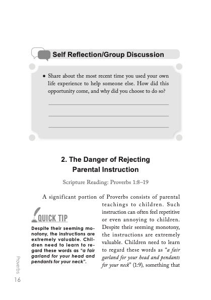 The Book of Proverbs English Version Discipleship Bible Study Series