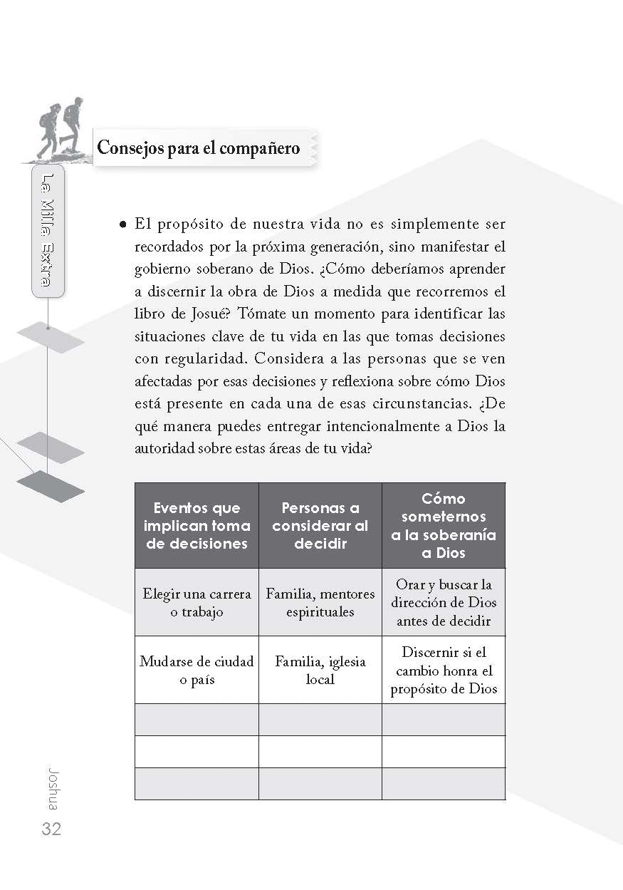 西班牙語版約書亞記門訓生命讀經教材